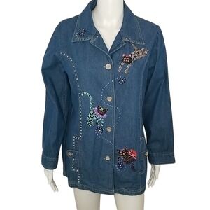 Ri Designs Denim Jacket painted with‎ Cats